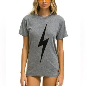 SOLD Aviator Nation Bolt Tee - Heather Grey NWT Short Sleeve Shirt